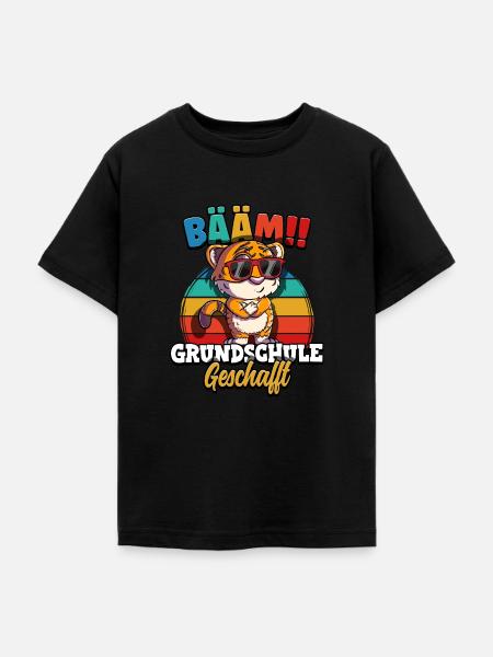 Bääm Grundschule Geschafft - Teenager T-Shirt - Schwarz