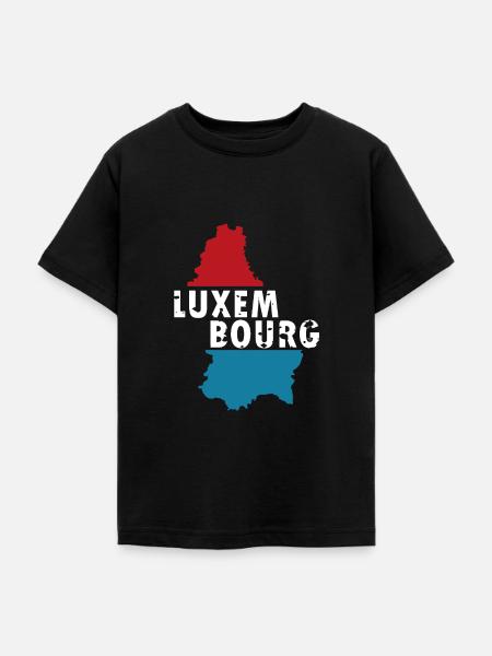 Luxemburg - Teenager T-Shirt - Schwarz
