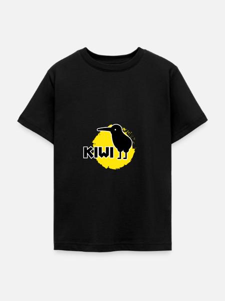Kiwi - Teenager T-Shirt - Schwarz