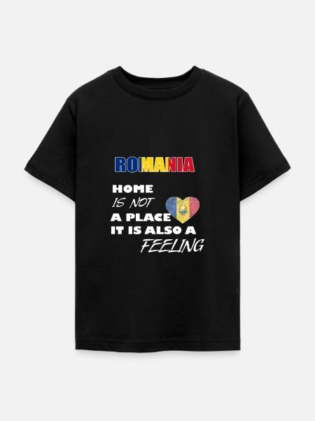 Rumänien - Teenager T-Shirt - Schwarz