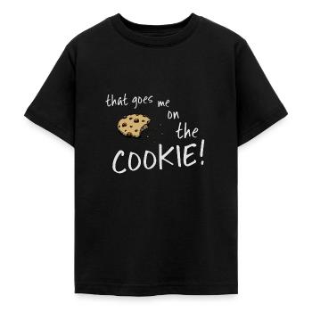 that goes me on the cookie Keks Monster dinglish - Teenager T-Shirt - Schwarz - Vorne - AI Model Teenager Male light (155cm)