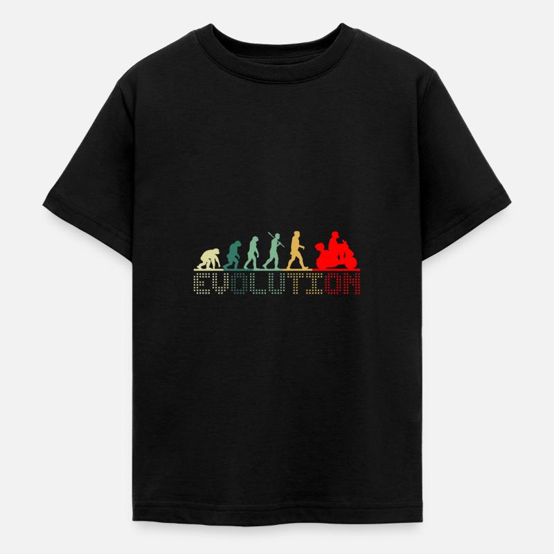 Scooter Evolution Retro pour les pilotes de scooter - T-shirt Ado - noir