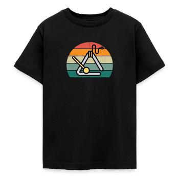 Triangelspieler Triangelspielerin Klang Triangel - Teenager T-Shirt - Schwarz - Vorne - AI Model Teenager Male light (155cm)