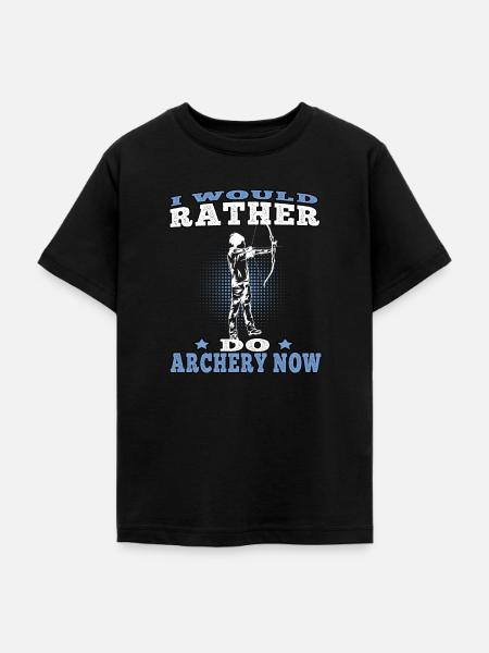 Rather do Archery Bogenschießen Bogenschütze - Teenager T-Shirt - Schwarz