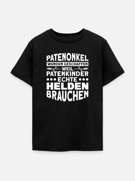 Taufe Patenkind Patenonkel - Teenager T-Shirt - Schwarz