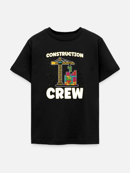 Crew Klemmbaustein Baustein - Teenager T-Shirt - Schwarz