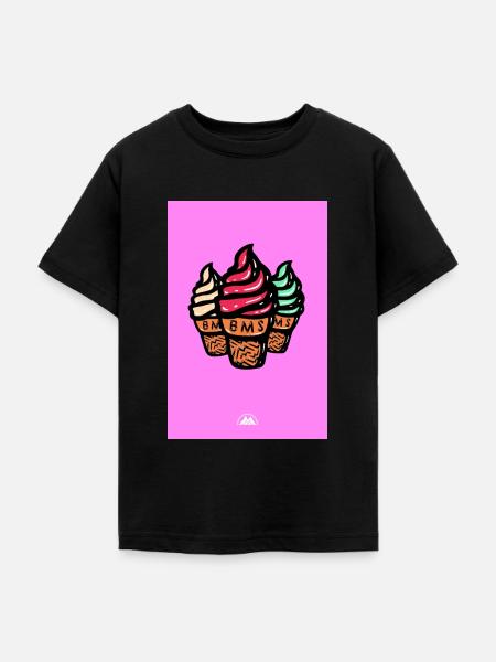 Softeis - Teenager T-Shirt - Schwarz