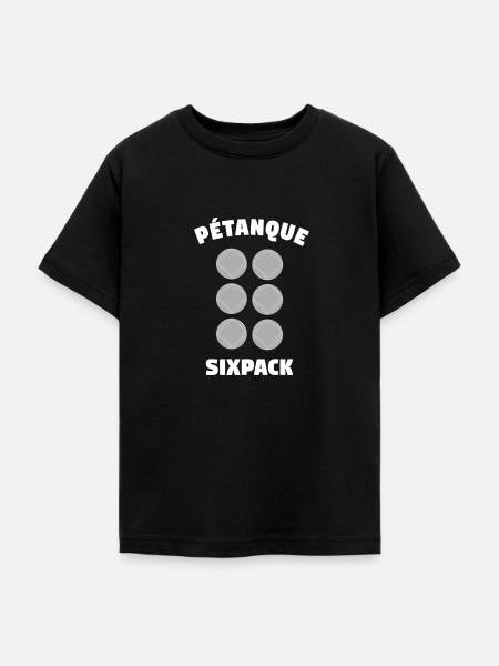 Petanque Sixpack - Teenager T-Shirt - Schwarz