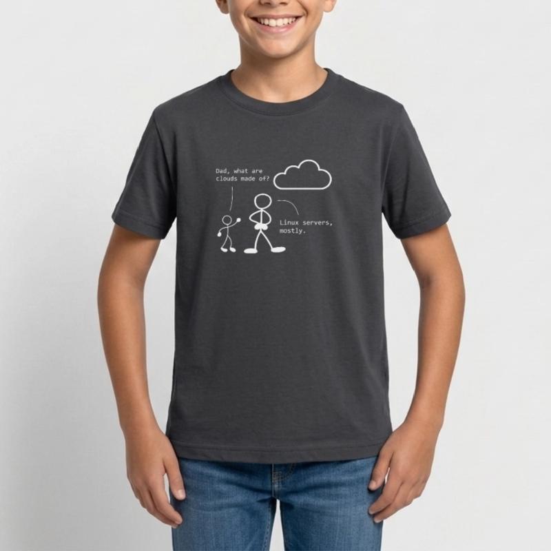 Cloud Witz ITler, programmer, computer specialist Teenage T-Shirt