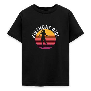 Geburtstagsmädchen Fußball Bday Party Thema - Teenager T-Shirt - Schwarz - Vorne - AI Model Teenager Male light (155cm)
