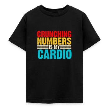 Secrétaire Comptable des Comptables Comptabilité - T-shirt Ado - noir - Devant - AI Model Teenager Male light (155cm)