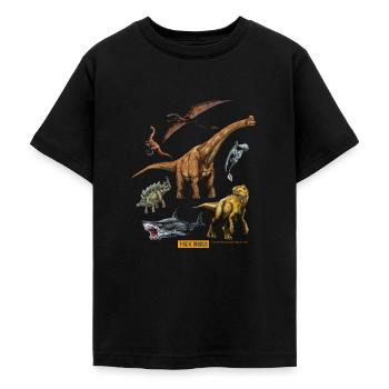 T-Rex World Dinosaurier Tyrannosaurus Gruppe - Teenager T-Shirt - Schwarz - Vorne - AI Model Teenager Male light (155cm)