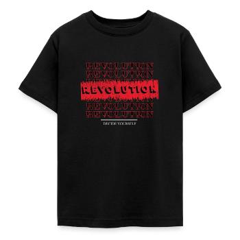 Revolution - Teenager T-Shirt - Schwarz - Vorne - AI Model Teenager Male light (155cm)