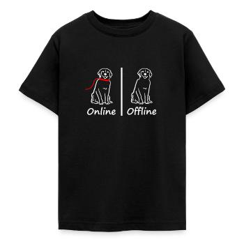 Hunde Hunde Lustiges Gassi Outfit - Teenager T-Shirt - Schwarz - Vorne - AI Model Teenager Male light (155cm)