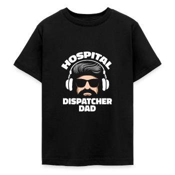 Notruf Leitstelle Einsatzzentrale Papa - Teenager T-Shirt - Schwarz - Vorne - AI Model Teenager Male light (155cm)