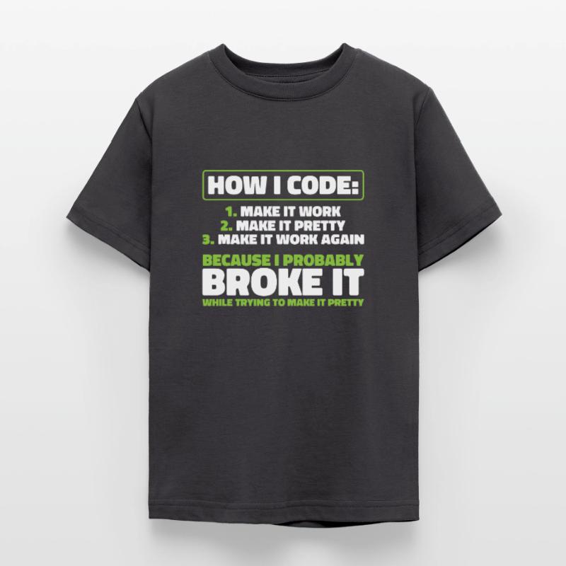 Developer, Coder, Programmer Teenage T-Shirt