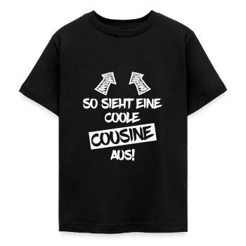 Cousine Cousinen - Teenager T-Shirt - Schwarz - Vorne - AI Model Teenager Male light (155cm)
