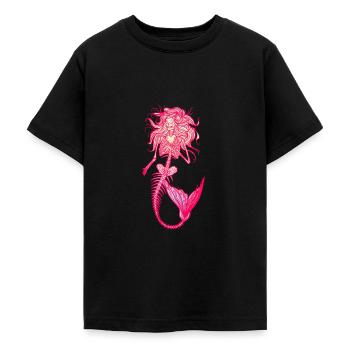 Sirène sirène sirène conte de fées - T-shirt Ado - noir - Devant - AI Model Teenager Male light (155cm)