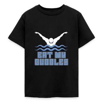 Schwimmen Schwimmer - Teenager T-Shirt - Schwarz - Vorne - AI Model Teenager Male light (155cm)