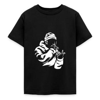 Rap - Teenager T-Shirt - Schwarz - Vorne - AI Model Teenager Male light (155cm)