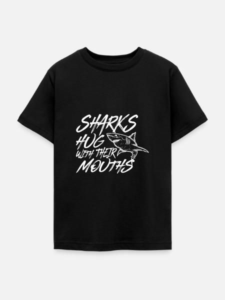 Sharks - Teenager T-Shirt - Schwarz