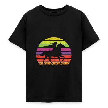 Super-héroïne d’Unicorn - T-shirt Ado - noir - Devant - AI Model Teenager Male light (155cm)