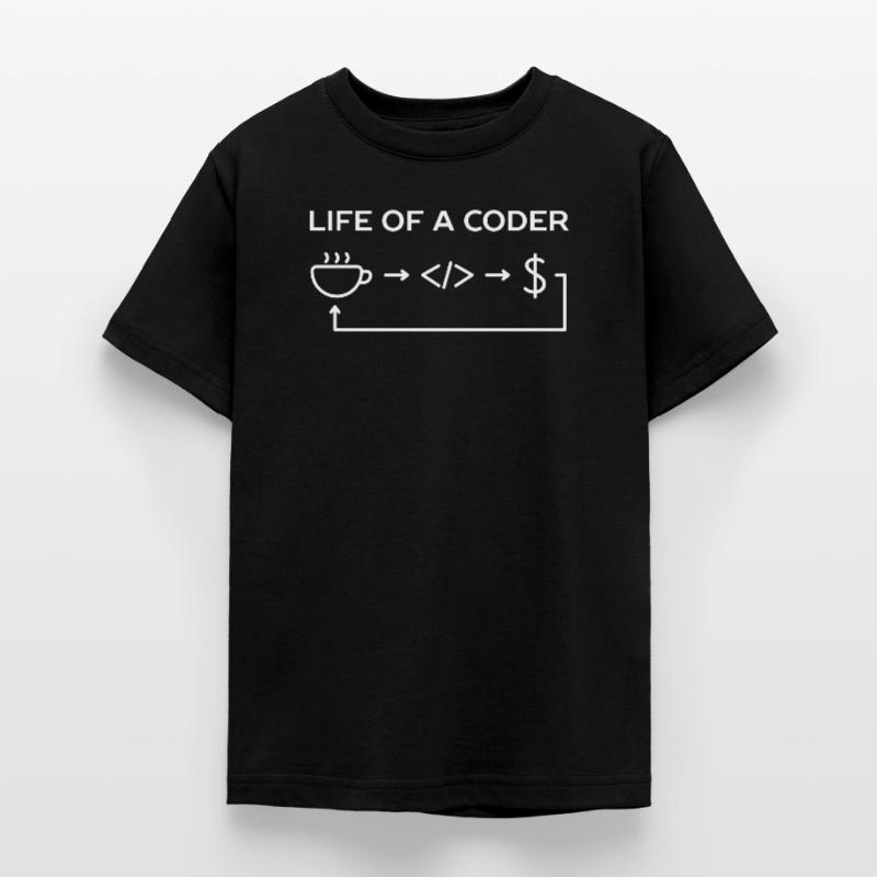 Programmierer-Leben eines Codier-Hemdes Teenager T-Shirt