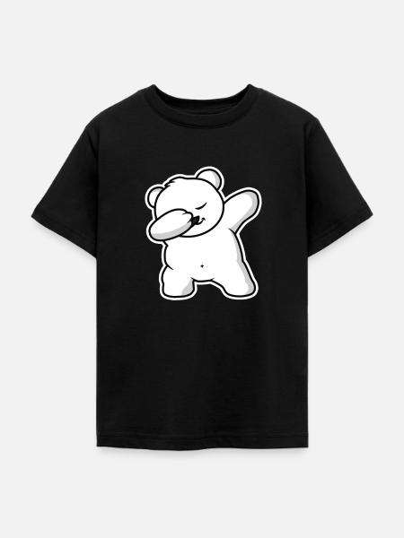 Winter Baer Eisbaer Dab - Teenager T-Shirt - Schwarz