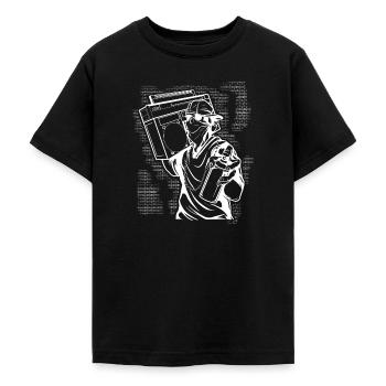 Graffiti - Teenager T-Shirt - Schwarz - Vorne - AI Model Teenager Male light (155cm)