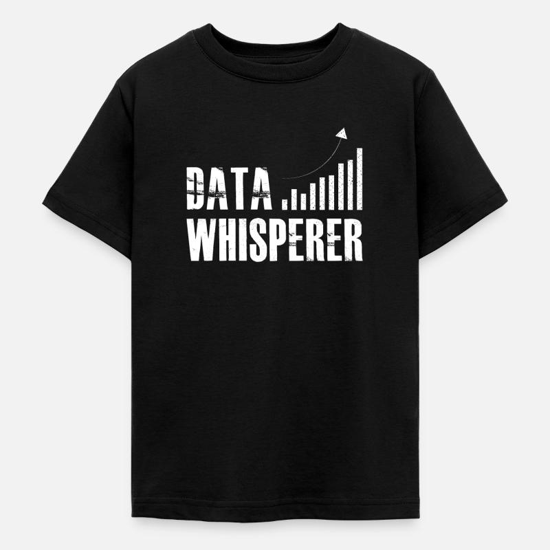 Data Whisperer Science Analyst Software Engineer - Teenage T-Shirt - black