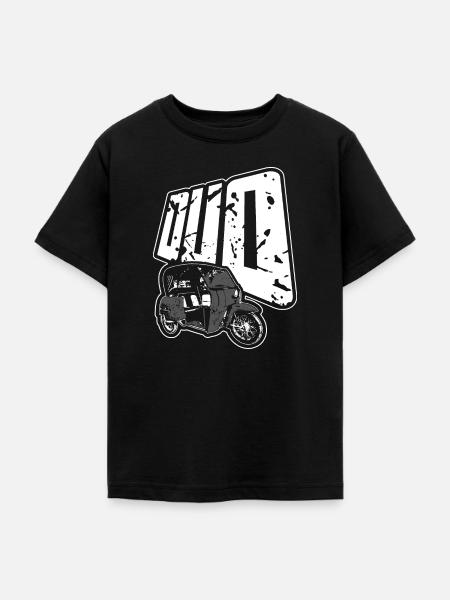 Duo DDR Dreirad - Moped - Oldtimer - Teenager T-Shirt - Schwarz