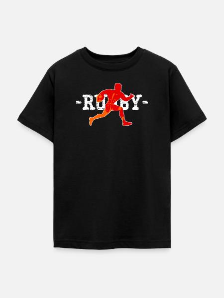 Rugby-Spieler-Geschenk - Teenager T-Shirt - Schwarz