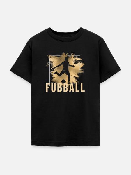 Fußball - Teenager T-Shirt - Schwarz