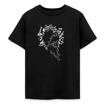 Musiknoten Musik Musiker Notenschlüssel Noten - Teenager T-Shirt - Schwarz - Vorne - AI Model Teenager Male light (155cm)