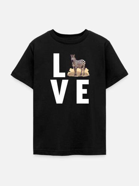 Zebras Zebra - Teenager T-Shirt - Schwarz