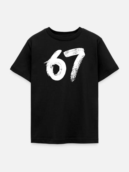 67 Weiße Farbe - Teenager T-Shirt - Schwarz