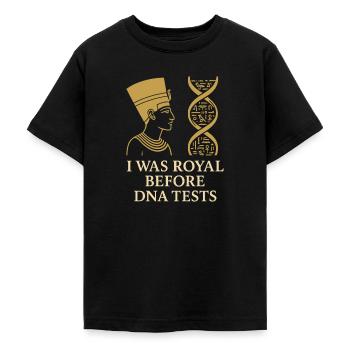 Pharaoh Archaeology in Ancient Egypt - Teenage T-Shirt - black - Front - AI Model Teenager Male light (155cm)
