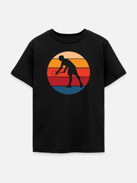 Tennis - Teenager T-Shirt - Schwarz