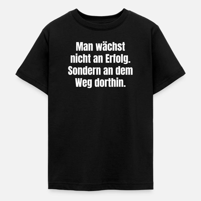 Chemin vers le succès – Faute de frappe de citation - T-shirt Ado - noir