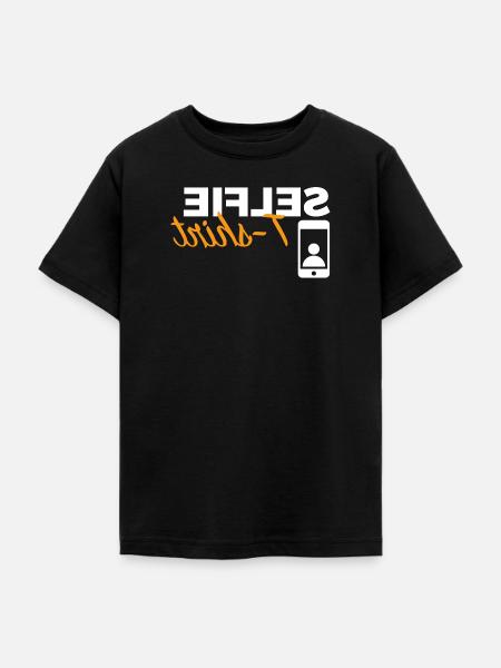 Selfie-T-Shirt - Teenager T-Shirt - Schwarz
