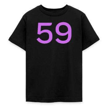 59 - Teenager T-Shirt - Schwarz - Vorne - AI Model Teenager Male light (155cm)