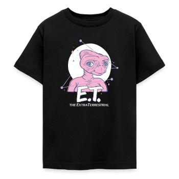 E.T. The Extra-Terrestrial Moon - Teenage T-Shirt - black - Front - AI Model Teenager Male light (155cm)