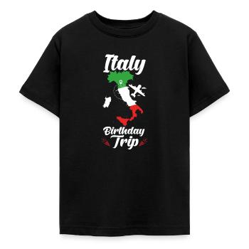 Italien Geburtstagsreise Italien - Teenager T-Shirt - Schwarz - Vorne - AI Model Teenager Male light (155cm)
