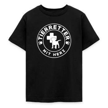 Tierretter Tierrettung Tierschutz Tierschützer - Teenager T-Shirt - Schwarz - Vorne - AI Model Teenager Male light (155cm)