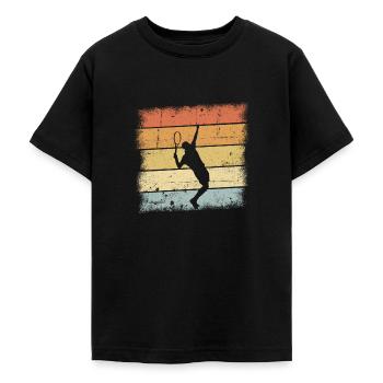 Tennisspieler - Teenager T-Shirt - Schwarz - Vorne - AI Model Teenager Male light (155cm)
