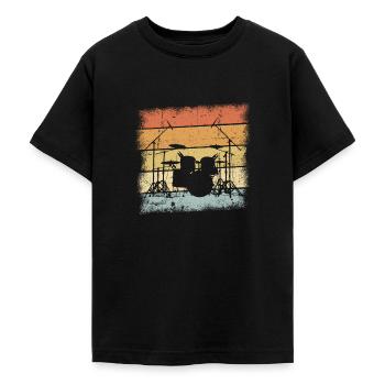 Drummer - Teenager T-Shirt - Schwarz - Vorne - AI Model Teenager Male light (155cm)