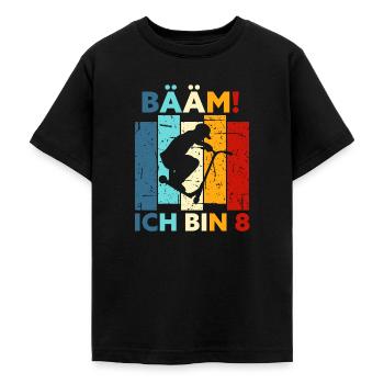 8. Geburtstag 8 Jahre Junge Geschenk Roller - Teenager T-Shirt - Schwarz - Vorne - AI Model Teenager Male light (155cm)