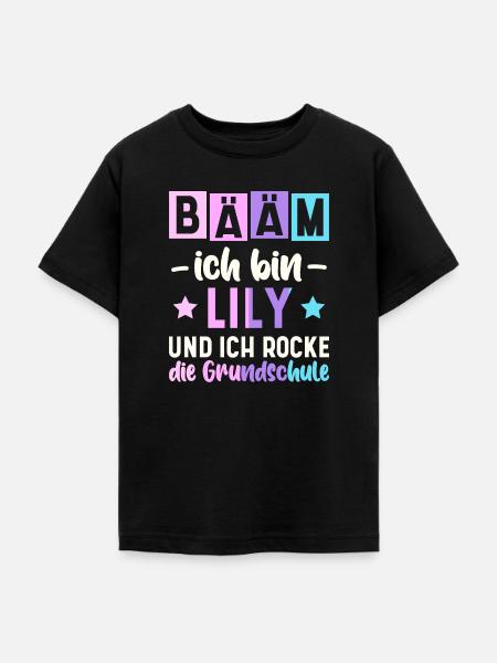 Name Lily Geschenk Grundschule - Teenager T-Shirt - Schwarz