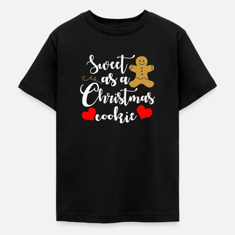 Gingerbread Man - T-shirt Ado - noir