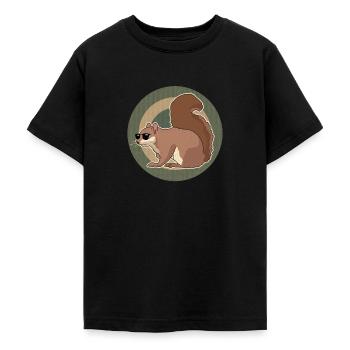 Süßes Eichhörnchen Hörnchen Geschenk - Teenager T-Shirt - Schwarz - Vorne - AI Model Teenager Male light (155cm)